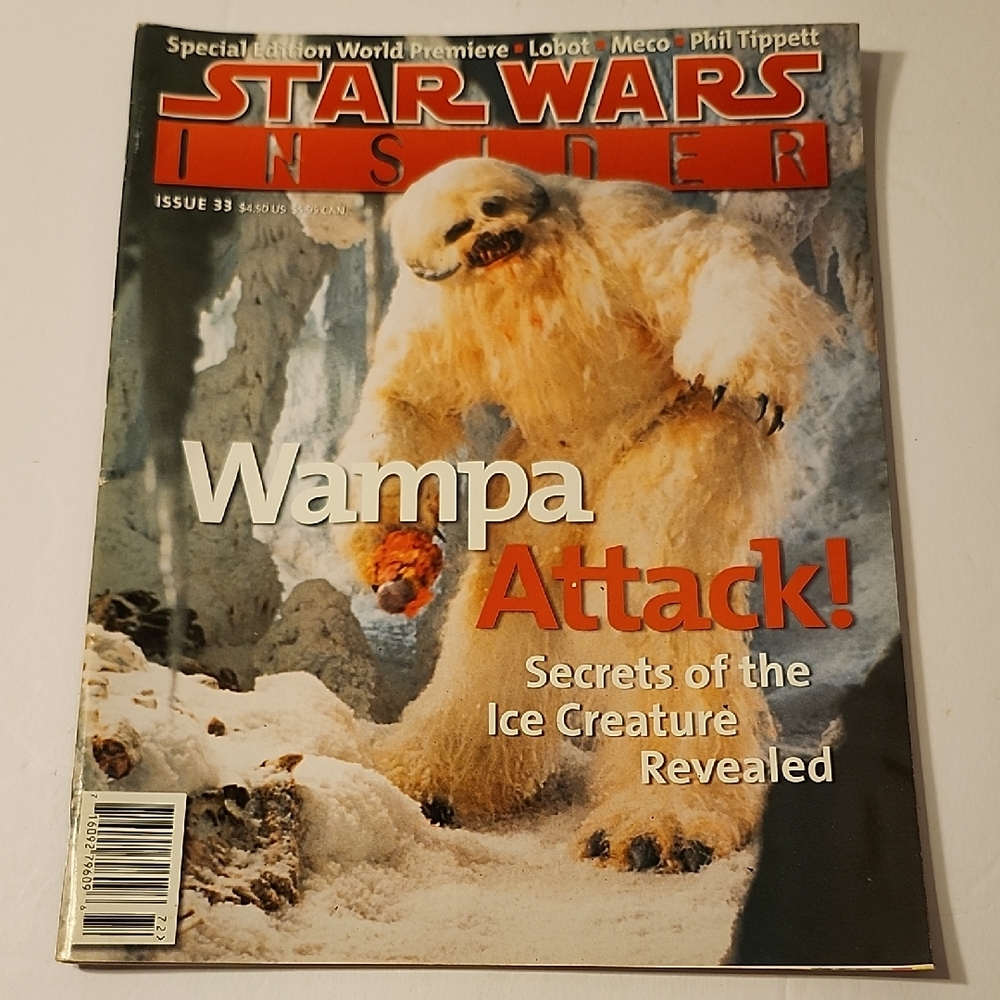 VINTAGE Star Wars Insider Magazine #33 Spring 1997 Wampa Cover - Secrets Reveale